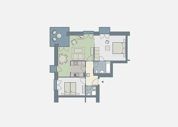 Kaiservillen - Mit 2 Schlafzimmern Und Balkon D213 Apartamento *